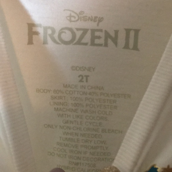 Disney Frozen 2 Long-sleeve Dress - 2T NWT - Picture 5 of 5